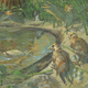 Artist’s interpretation of Avimaia schweitzerae, including the dead mother in the water.